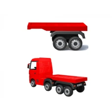 Semiremorca pentru camion electric Mercedes Actros  Rosu