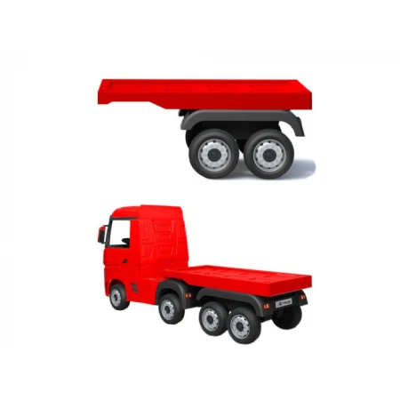 Semiremorca pentru camion electric Mercedes Actros  Rosu