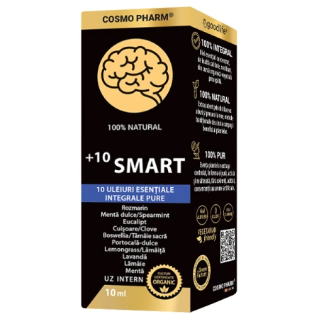 Mix de uleiuri esentiale integrale +10 Smart, 10ml, Cosmopharm
