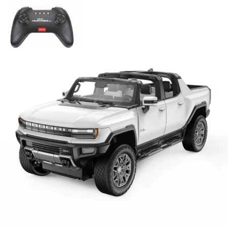 Masinuta cu telecomanda Rastar Jeep Hummer EV cu portiere care se deschid 1:16