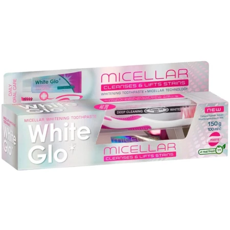 Pasta de dinti cu periuta Micellar, 100ml, White Glo