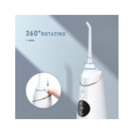 Irigator Bucal, NiceFeel, FC2660, fara fir, 2x Varfuri Incluse, 3x Programe, Rezevor 260ml, Alb