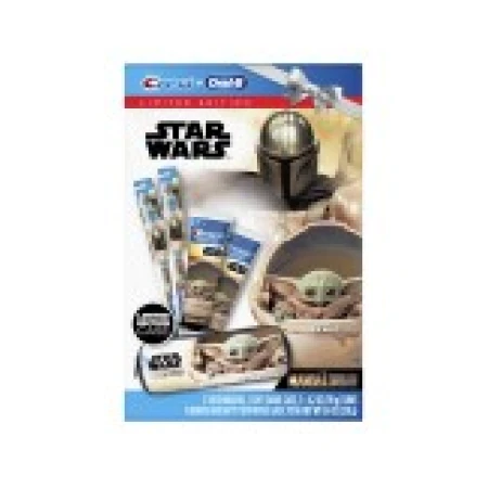 Set Igiena Dentara, Crest, Oral-B, Star Wars, Mandalorian, 2x Periute, 2x Paste 119gr, 1x Borseta, Aroma Capsuni