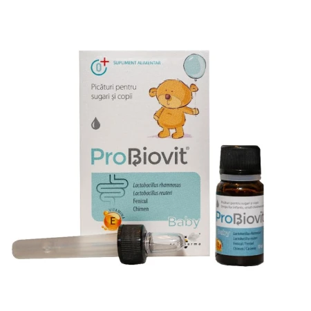 ProBiovit Baby Picaturi cu probiotice pentru copii, 10ml, Apipharma