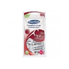 Set Ata Dentara, Dentek, Complete Clean, Tip Scobitoare, Curatare Rapida, Cerata cu Alunecare Usoara, Fibra Rezistenta, 40 buc