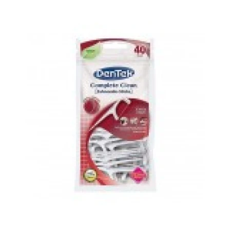 Set Ata Dentara, Dentek, Complete Clean, Tip Scobitoare, Curatare Rapida, Cerata cu Alunecare Usoara, Fibra Rezistenta, 40 buc