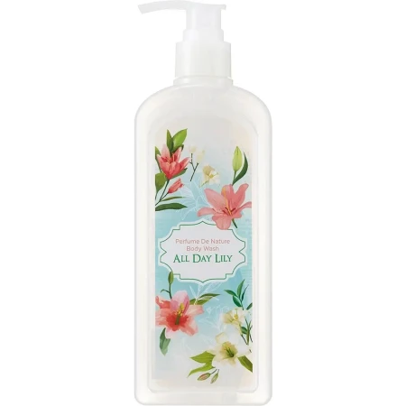 Gel de dus hidratant All Day Lily Perfume de Nature, 345ml, Nature Republic