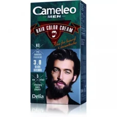 Vopsea de par pentru barbati Cameleo 3.0 Dark Brown, 60ml, Delia Cosmetics
