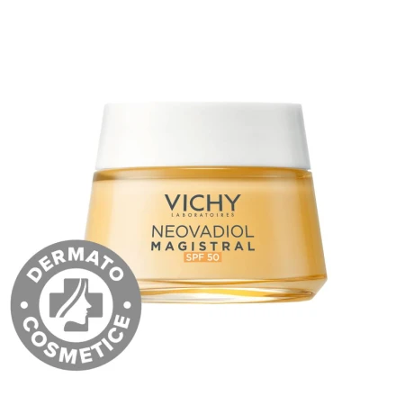 Crema de zi anti-pete pigmentare cu efect de fermitate SPF50 Neovadiol Magistral, 50ml, Vichy