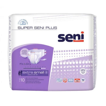 Scutece Super pentru adulti XS Plus Air, 10 bucati, Seni