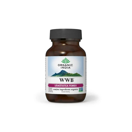 WWB | Sanatatea Femeii, Sindrom Premenstrual, 60 CPS VEG, Organic India