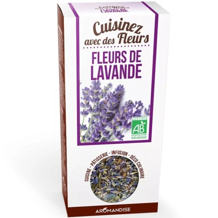 Flori de lavanda - uz culinar bio 40g Aromandise
