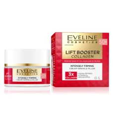 Crema de fata anti-rid 50+ pentru fermitate Lift Booster Collagen, 50ml, Eveline