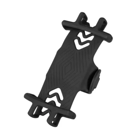 Suport Force din silicon pentru telefon 4 inch- 6inch pe tija pentru vehicule electrice (Negru)