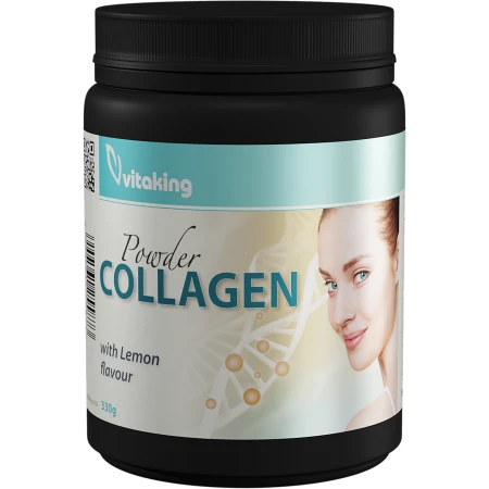 Colagen cu vitamina C cu gust de lamaie, 330g, Vitaking