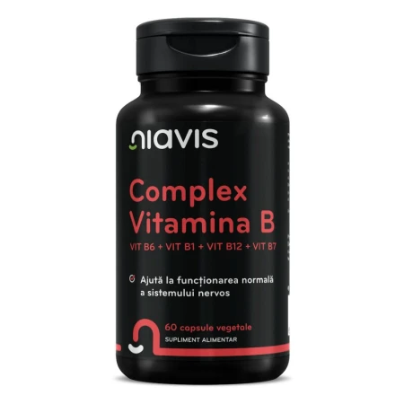 Vitamina B Complex - Vit B6 + Vit B1 + Vit B12 + Vit B7 60CPS, Niavis