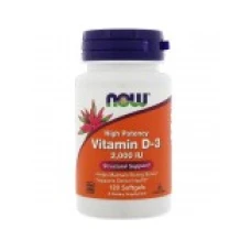 Vitamina D3, NOW Foods, Absorbtie Rapida, Intareste Sistemul Imunitar si Osos, 125mcg / 2.000 IU / portie, 240 capsule