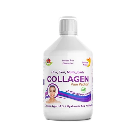 Colagen Lichid Hidrolizat Tip 1 si 3 10000mg, 500ml, Swedish Nutra