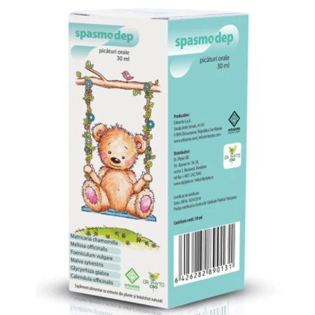 Spasmodep picaturi orale, 30ml, Dr. Phyto
