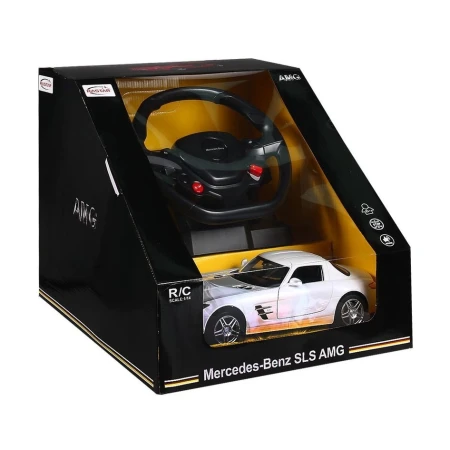 Masinuta cu telecomanda volan Rastar Mercedes Benz SLS 1:14