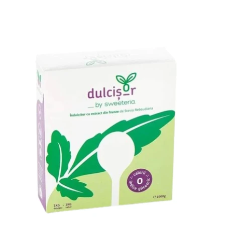 Indulcitor cu Stevia 1:1 pulbere, 1kg, Sweeteria