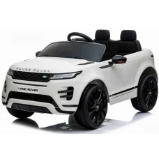 Masinuta electrica Range Rover 4x4, pentru copii 2-5 ani, 140W 12V, scaun tapitat, roti MOI, alba