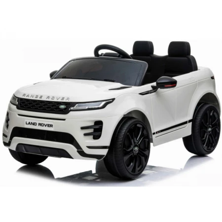 Masinuta electrica Range Rover 4x4, pentru copii 2-5 ani, 140W 12V, scaun tapitat, roti MOI, alba