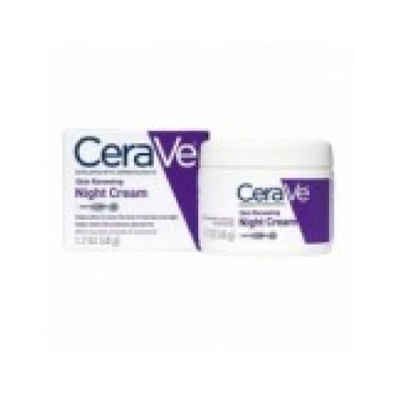 Crema de Fata, CeraVe, Night Cream, Hidrateaza Tenul Uscat si Obosit, cu Niacinamide si Acid Hialuronic, 48gr