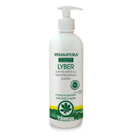 Lyber crema activa cu Untul Pamantului si Petrol, 500 mililitri, Vivanatura