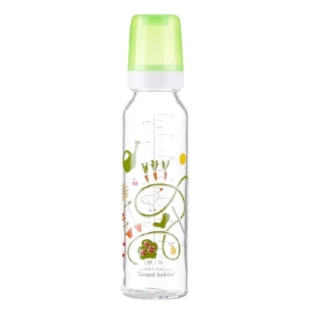 Biberon din sticla Basic, 240ml, Canpol babies