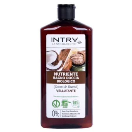 Gel de dus cu cocos si shea, 400ml, Intra