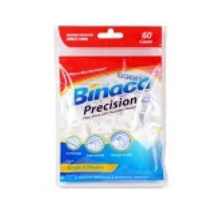 Set Ata Dentara, Binaca, Precision, Tip Scobitoare, Curatare Rapida, Cerata cu Alunecare Usoara, Fibra Rezistenta, 60 buc