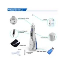 Irigator / Dus Bucal, Waterpulse, V400 Plus, fara fir, 4 Varfuri Incluse, 3 Trepte Presiune, 60-120psi, Rezevor 240ml