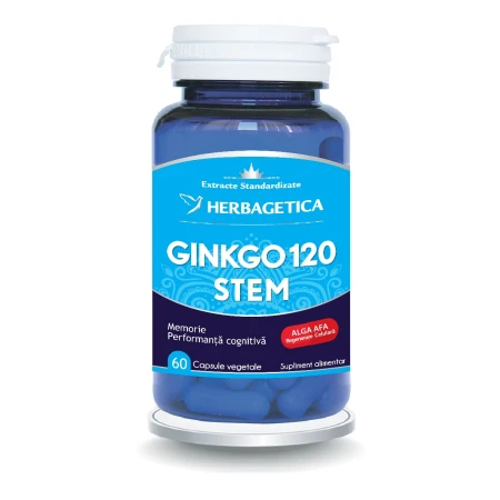 Ginkgo 120+ Stem, 60 capsule, Herbagetica