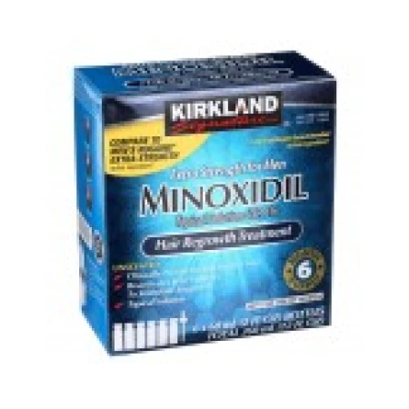 Solutie 6 Luni, Kirkland, Minoxidil, 5%, Tratament Impotriva Caderii Parului, 6x 60ml