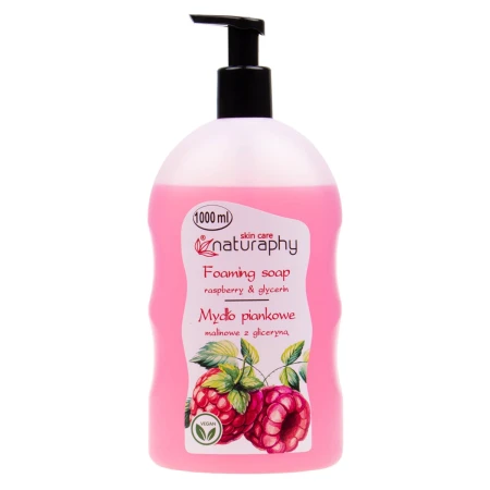 Sapun spuma cu aroma de zmeura, 1000ml, Naturaphy