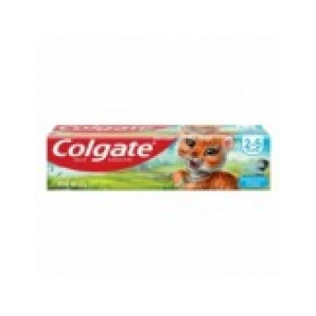 Pasta de Dinti pentru Copii, Colgate, Tiger, Varsta 2-5 Ani, fara Zahar, Aroma Bubble Fruit, 50ml