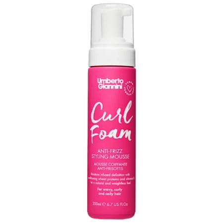 Spuma modelatoare anti-frizz pentru par cret Curl Foam, 200ml, Umberto Giannini