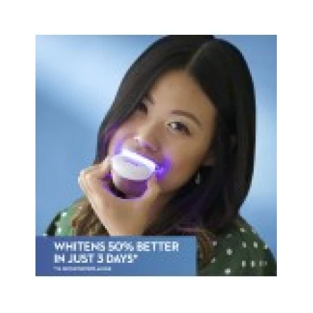 Cutie 19 x Plicuri, Benzi Albirea Dintilor, Crest, 3D White, Professional White + LED, cu lampa UV acceleratoare, 19 zile
