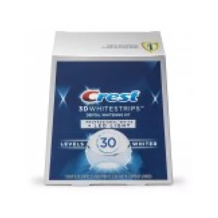 Cutie 19 x Plicuri, Benzi Albirea Dintilor, Crest, 3D White, Professional White + LED, cu lampa UV acceleratoare, 19 zile