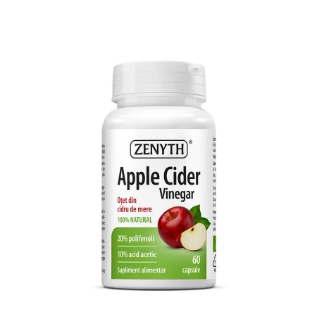 Otet din cidru de mere, 60 capsule, Zenyth