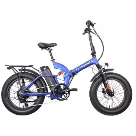 Argento Bicicleta asistata electric Argento BiMax-XL Plus, Shimano Tourney 7 viteze, motor 500W, pliabila, viteza maxima 25km/h, Albastru