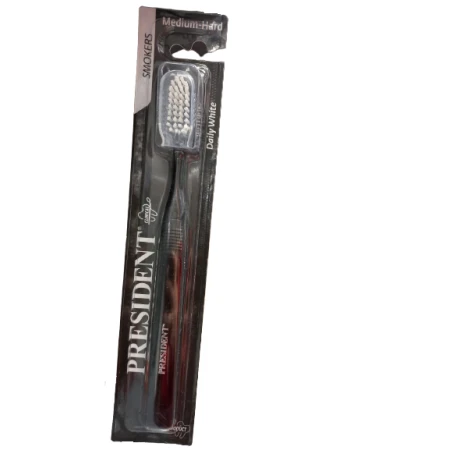 Periuta de dinti White for Smokers, 1 bucata, President