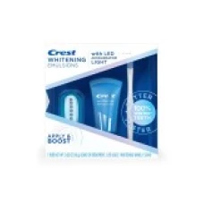 Kit Albirea Dintilor, Crest, Whitening Emulsions, Emulsie, Aplicator, si Lampa Led Inclusa, 18gr