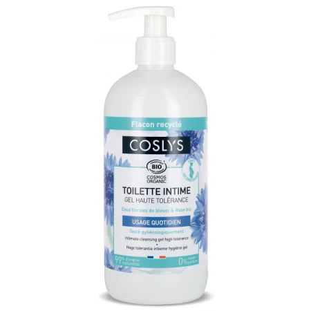Gel intim bio toleranta ridicata cu apa de trandafir si floare de colt, 450ml, Coslys