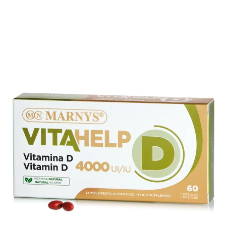 Vitamina D Vitahelp 100mcg 4000UI, 60 capsule, Marnys