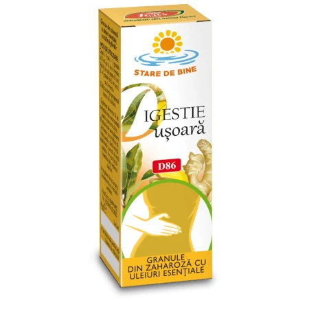 Granule din zaharoza cu uleiuri esentiale Digestie, 4g, Fares