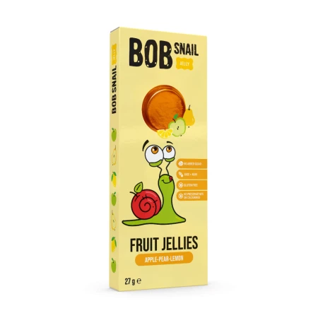 Jeleu de mere pere si lamaie, 27g, Bob Snail