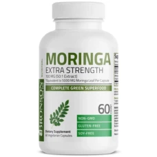 Extract din frunze de Moringa Oleifera 5000mg, 60 capsule vegetale, Bronson Laboratories