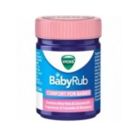 Unguent Rubefiant pentru Copii, Vicks, BabyRub, Efect Adjuvant impotriva Simptomelor de Raceala si Tuse, 25ml